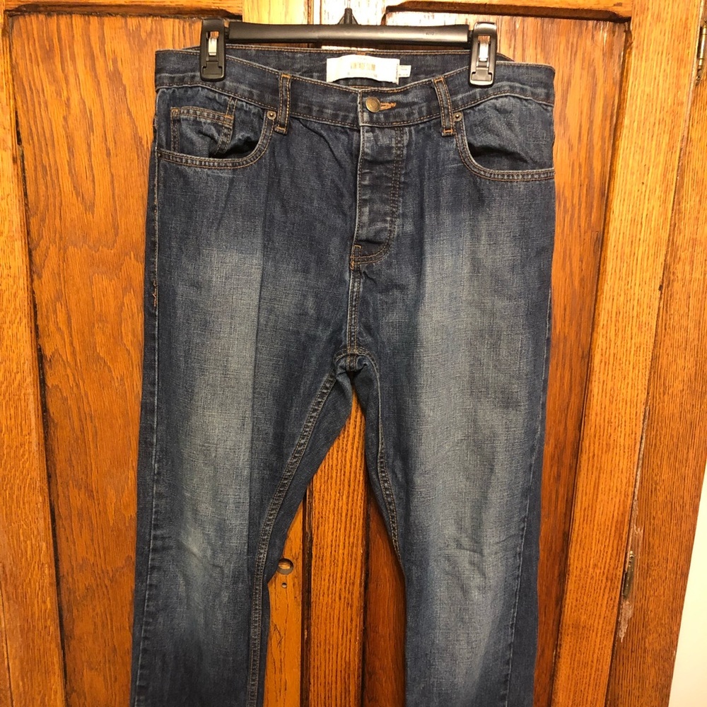 Dark wash Topman jeans, vintage slim cut